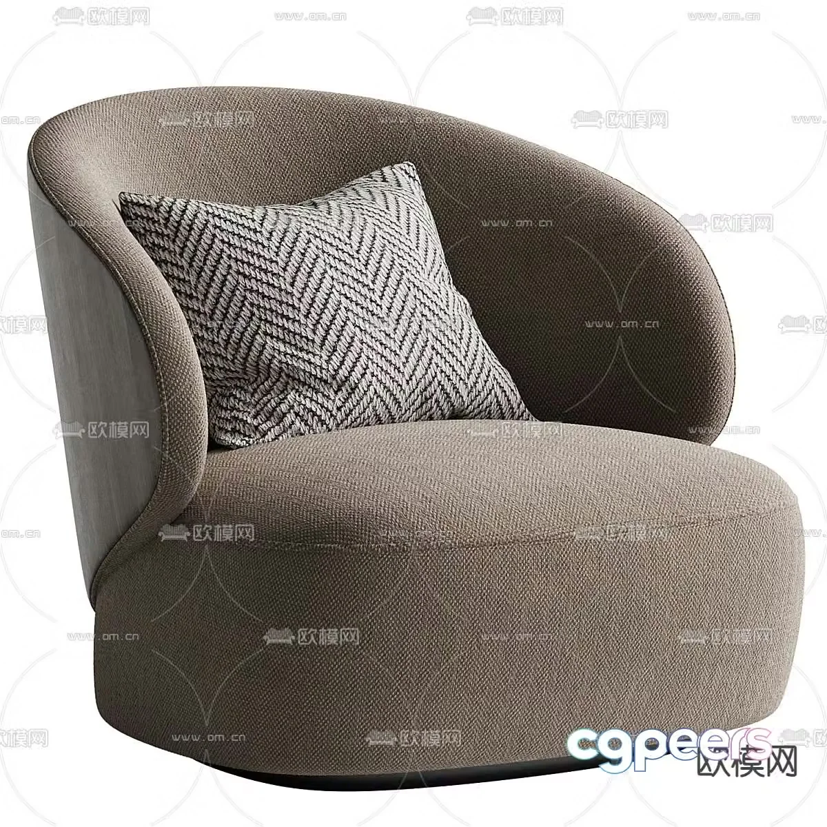 Single sofa leisure sofa 3d model