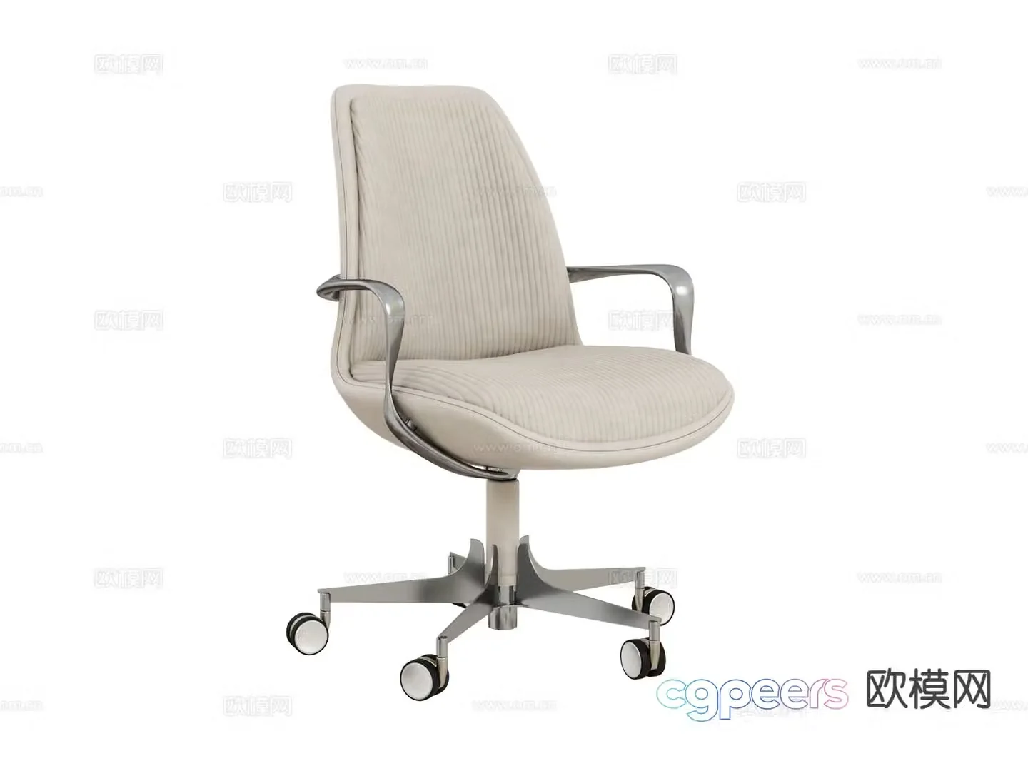 visionnaire light luxury swivel chair staff chair office chair 3d model