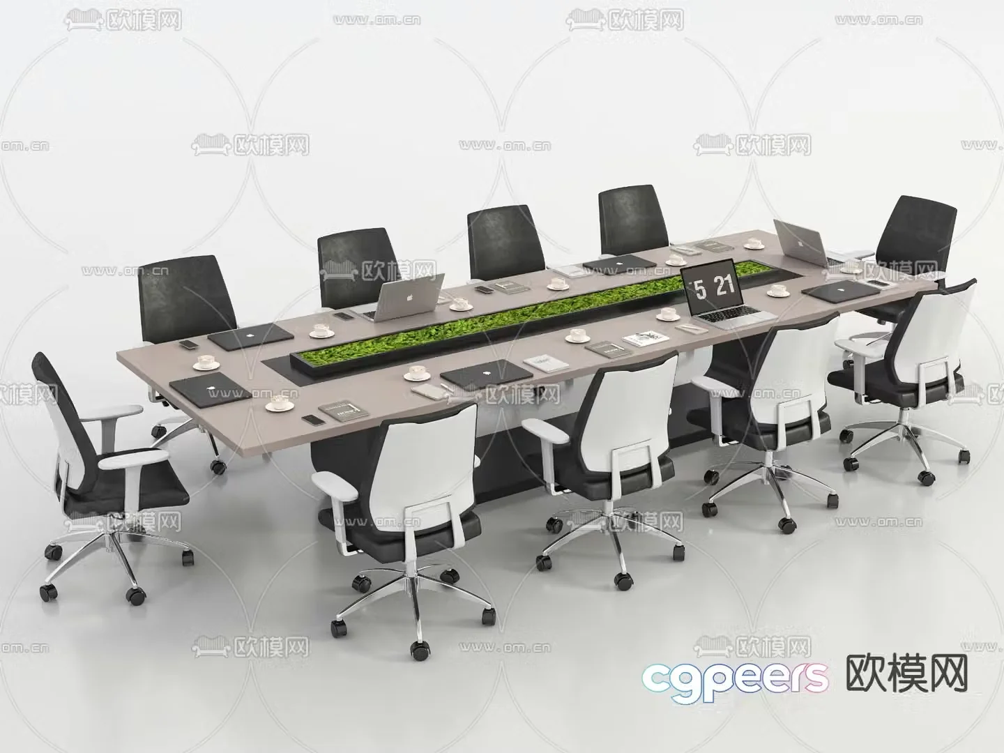 Modern conference table conference table 3d model