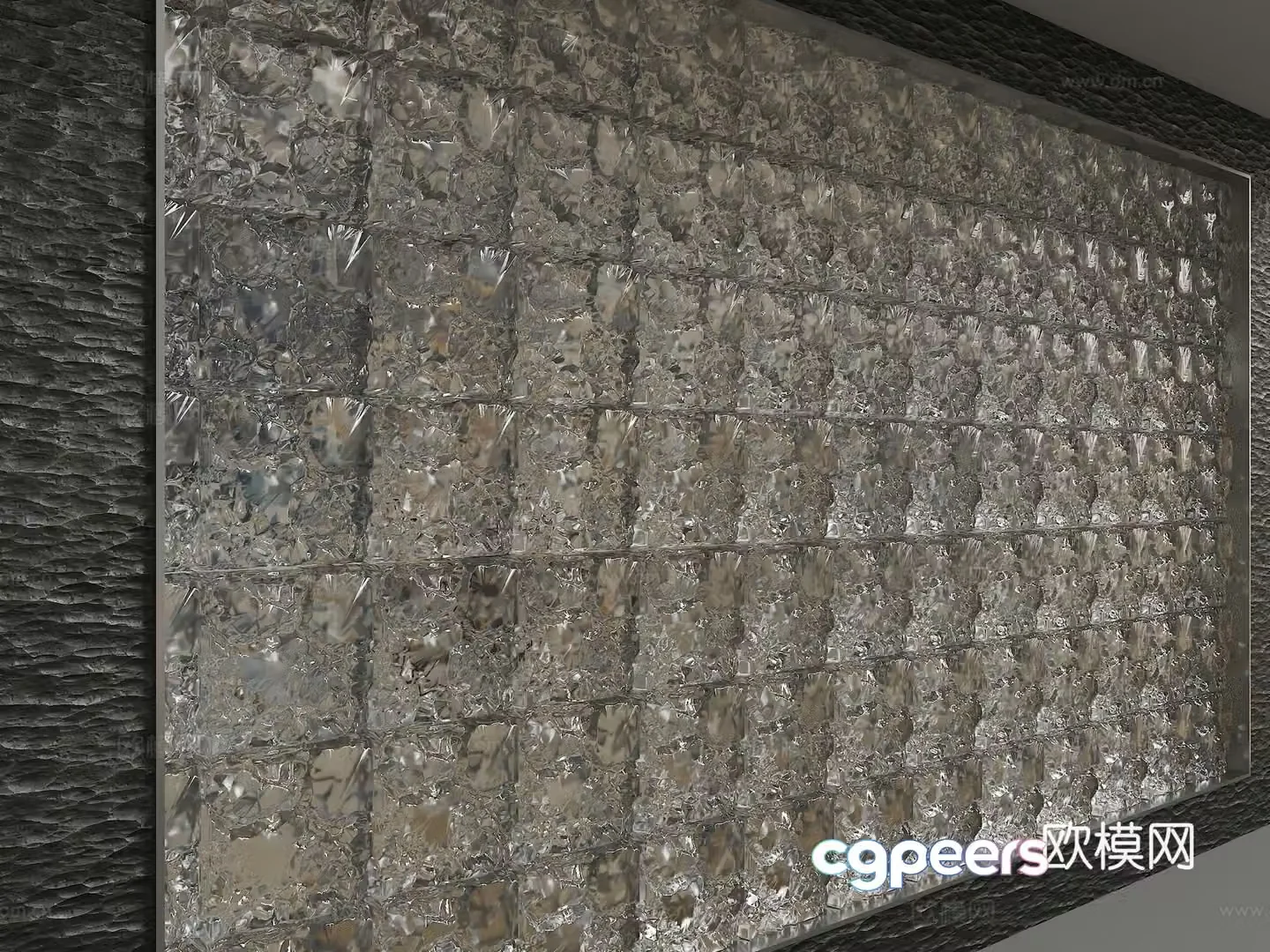 Modern background wall 3d model
