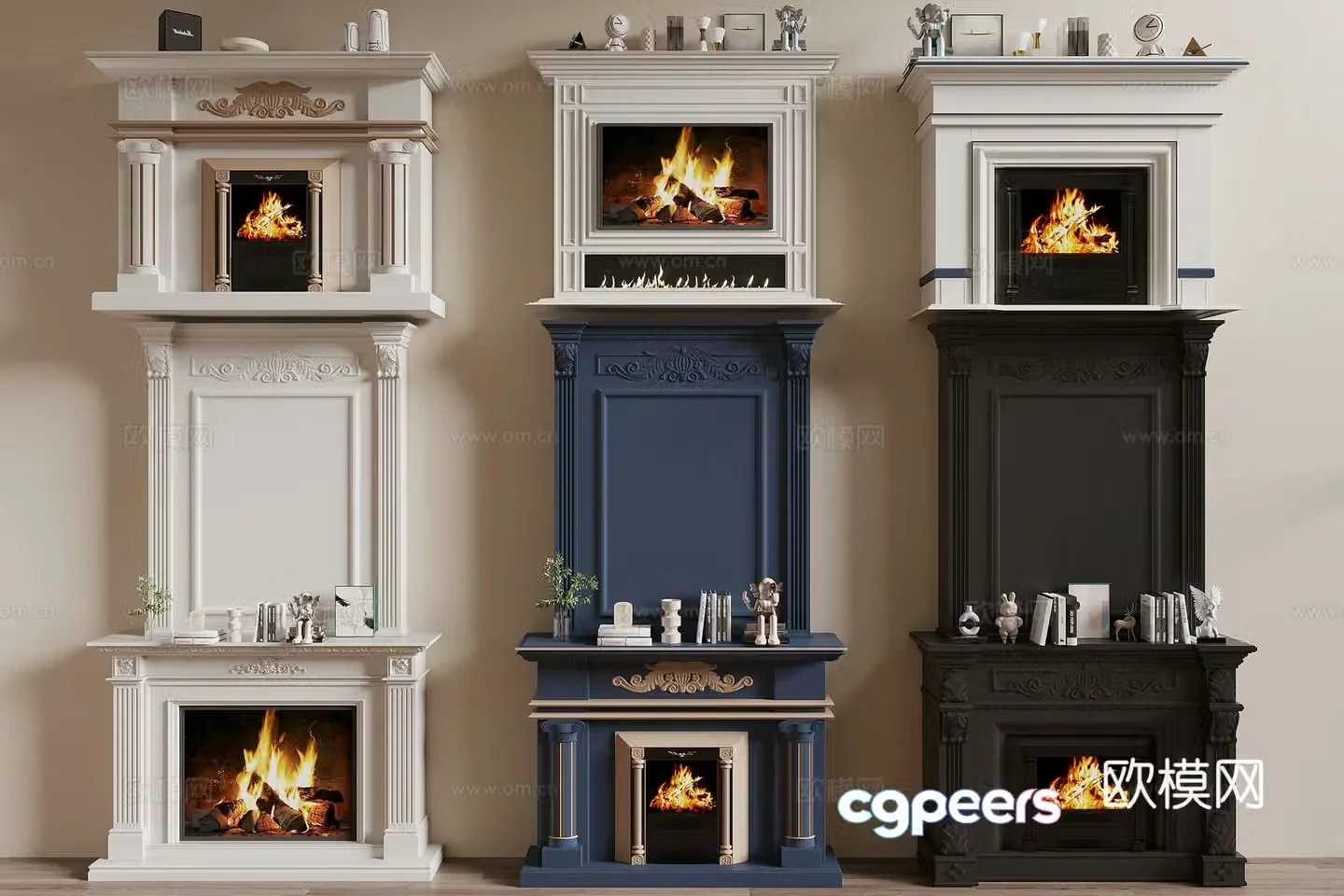 French fireplace 3d model