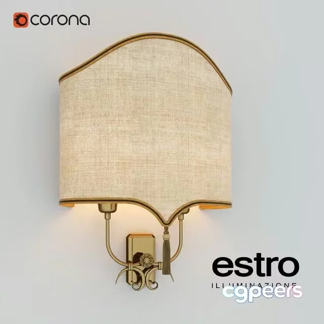 3ds Max Free – sconces Estro SAMAR