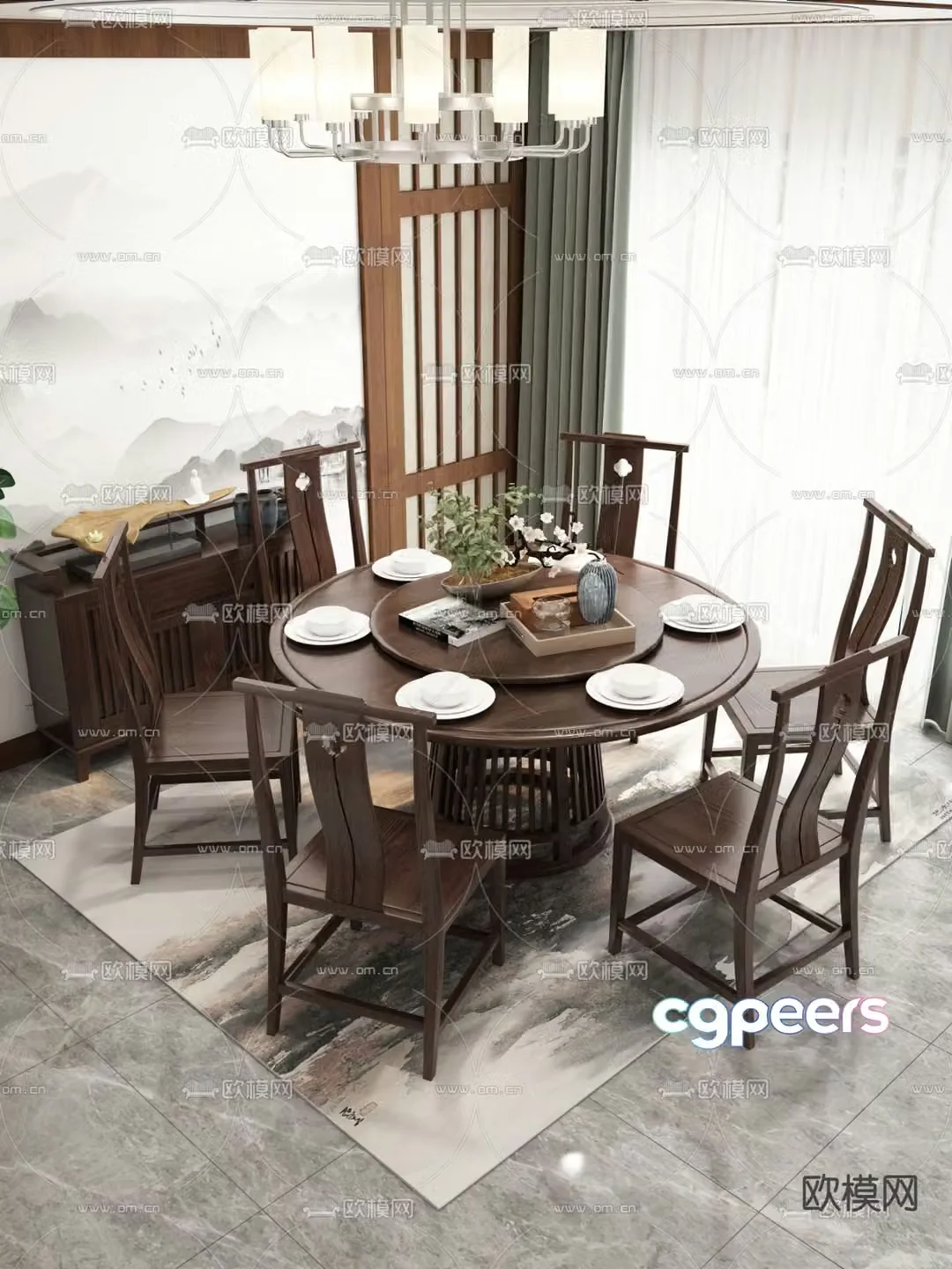 Chinese restaurant 3D model
