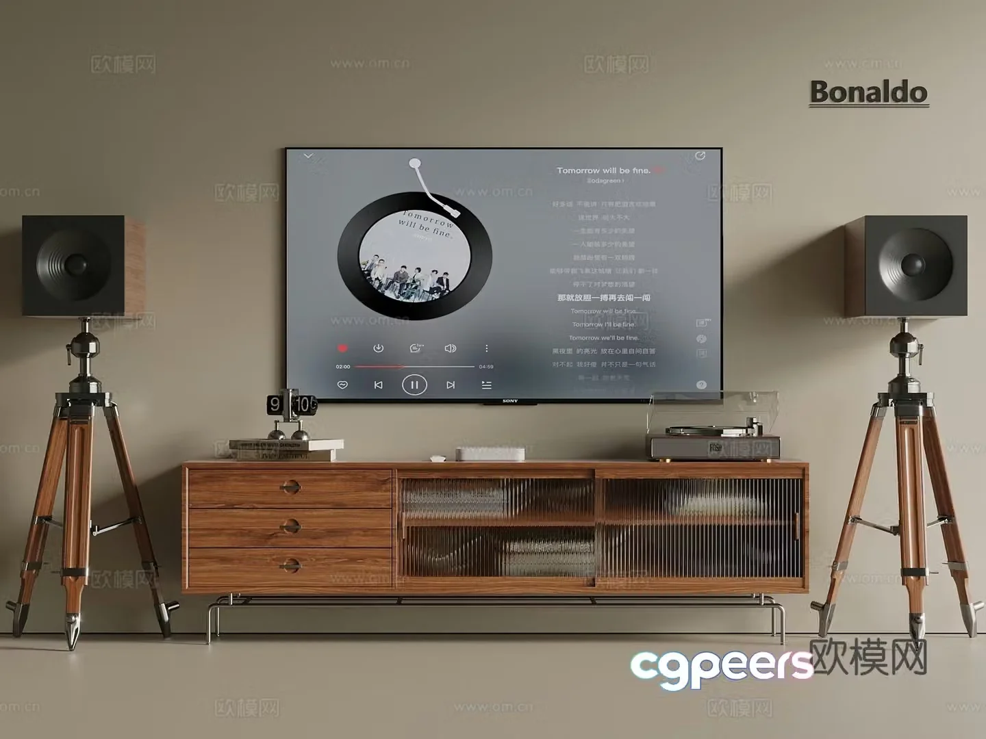 TV cabinet TV mobile TV floor-standing TV TV stand laser TV 3d model