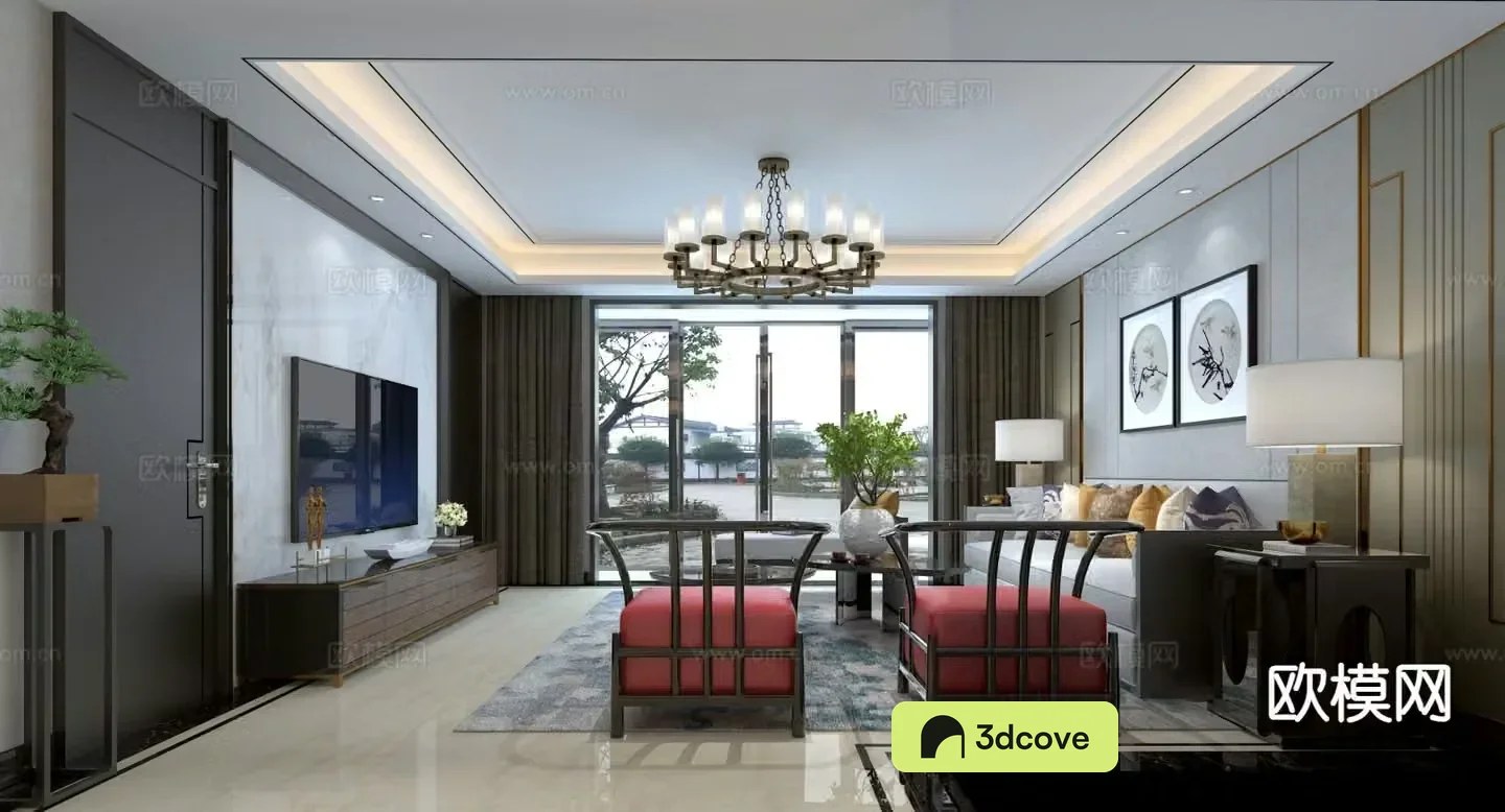 New Chinese style living room
