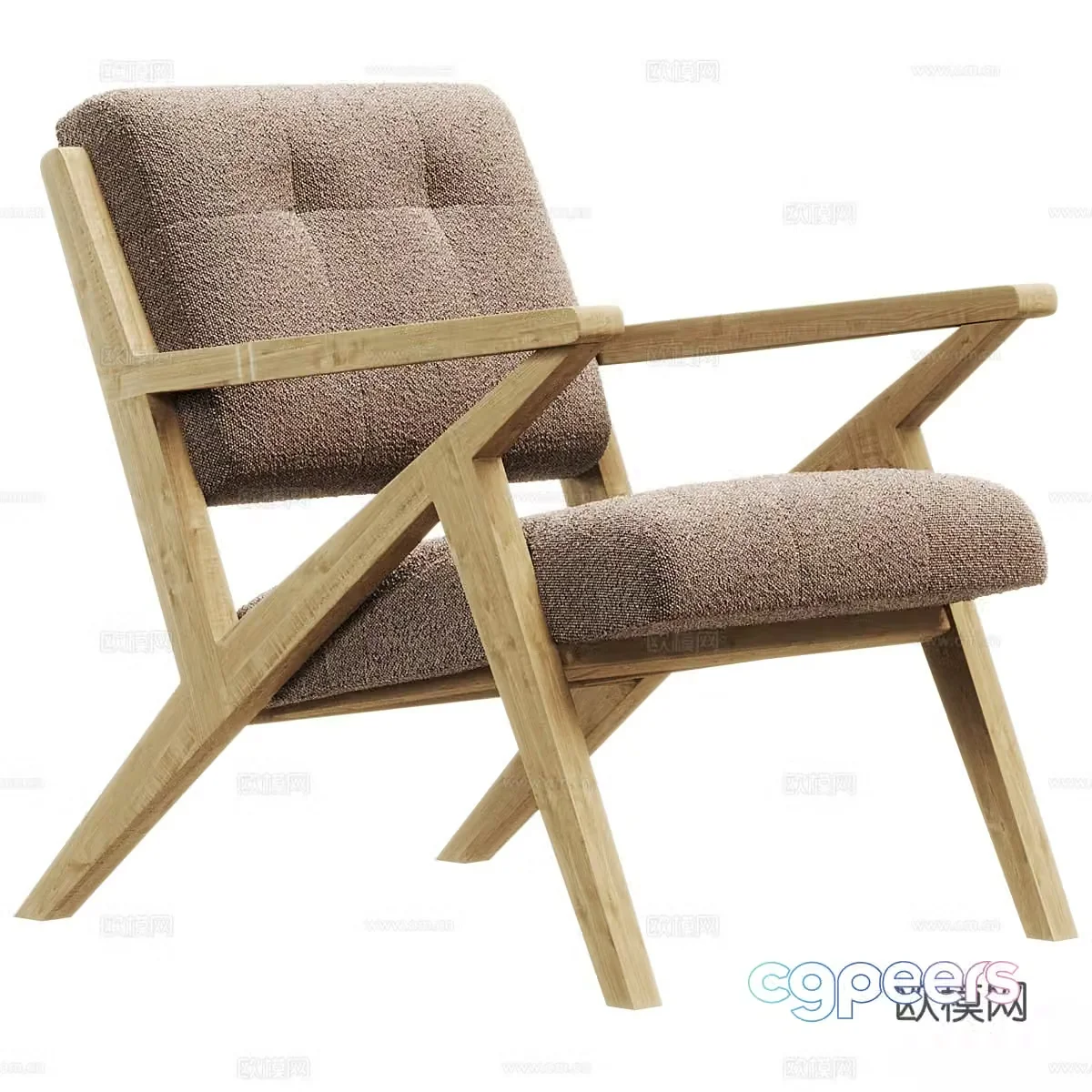 New Chinese casual chair 3D model