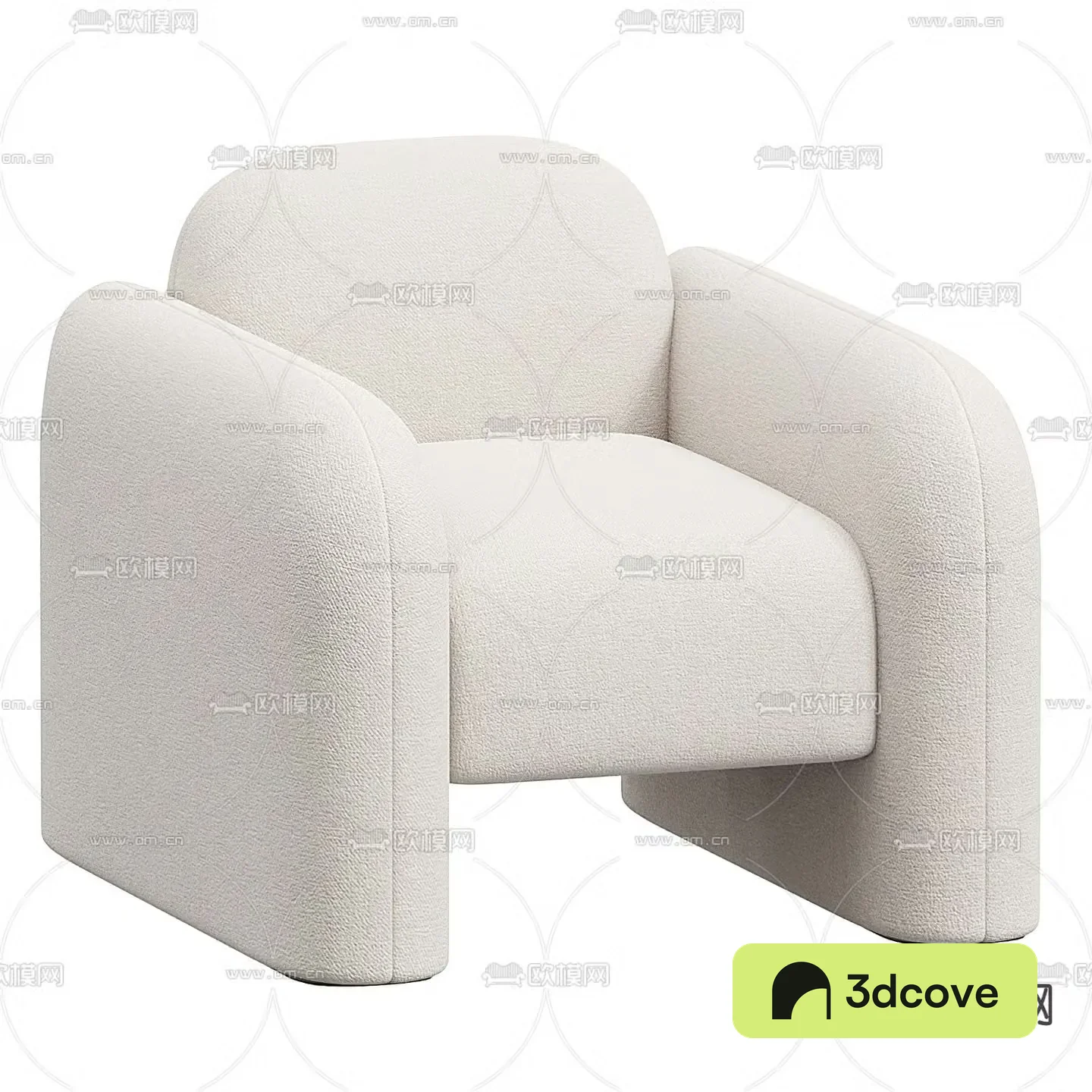 poliform modern white fabric leisure sofa