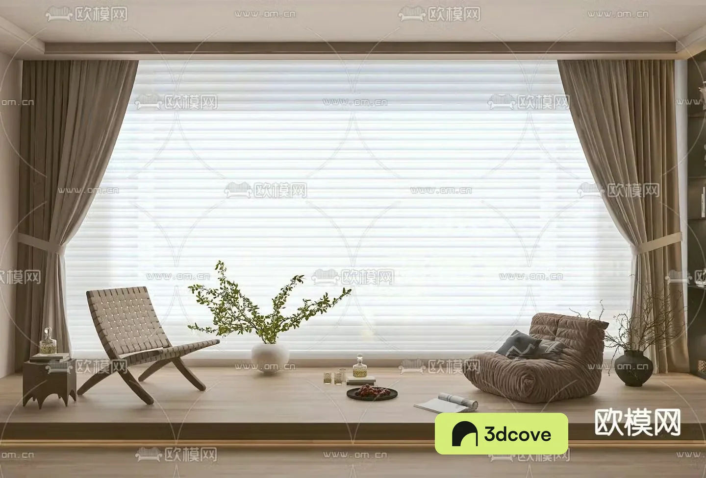 Rattan leisure chair lazy sofa dream curtain