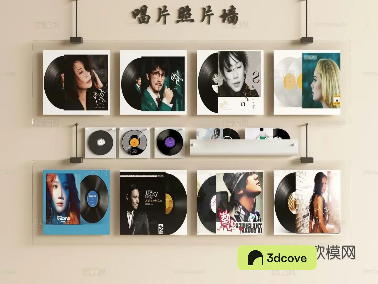 Modern acrylic decorative painting record photo wall star hanging painting