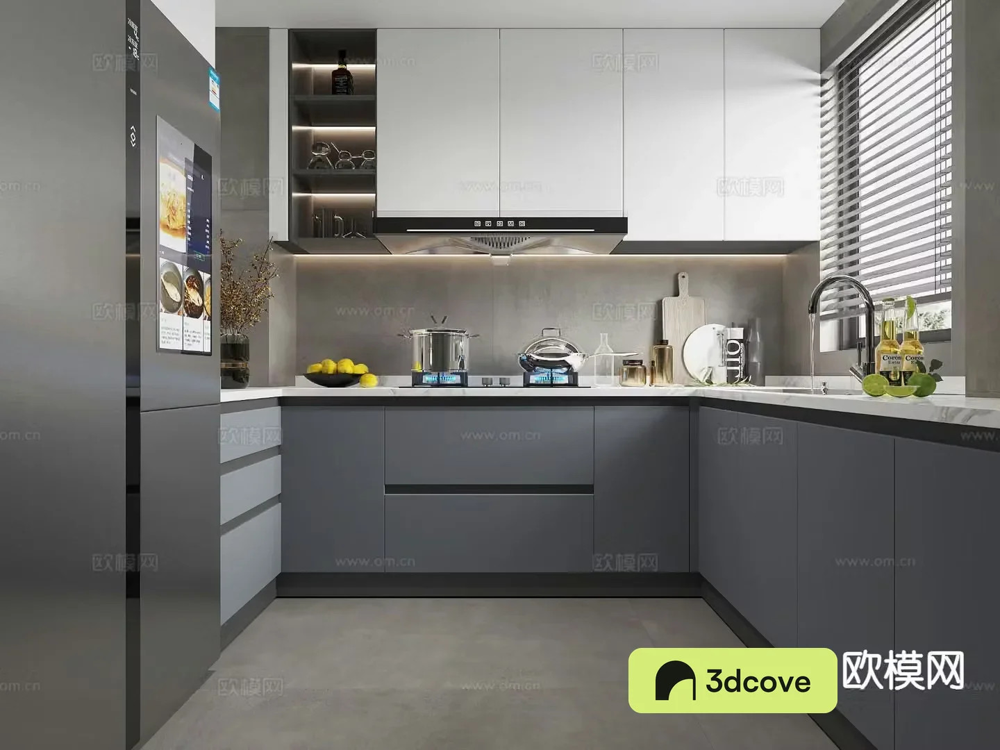 modern kitchen cabinet