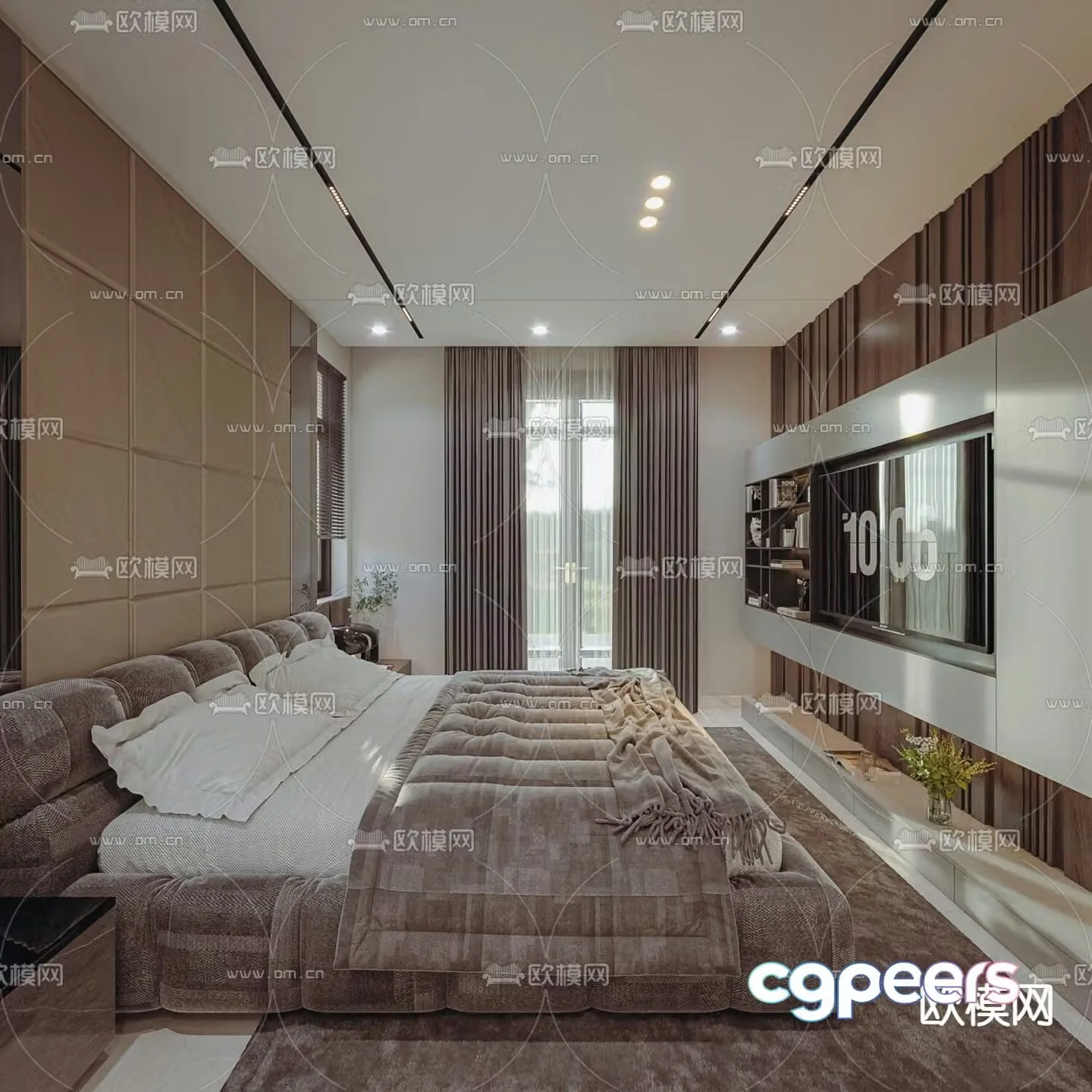 Modern bedroom Master bedroom Master room 3d model