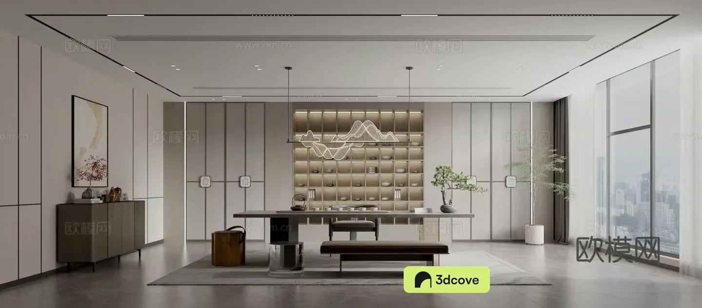 Modern office tea room