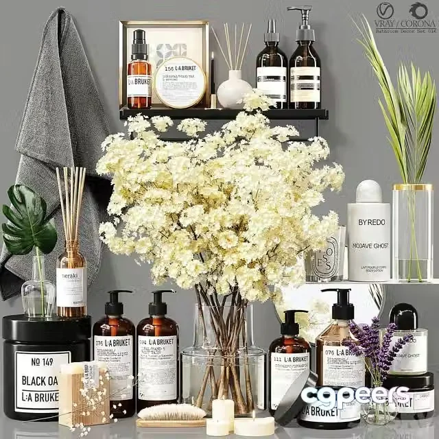 3ds Max Free – Bathroom Decor Set 016