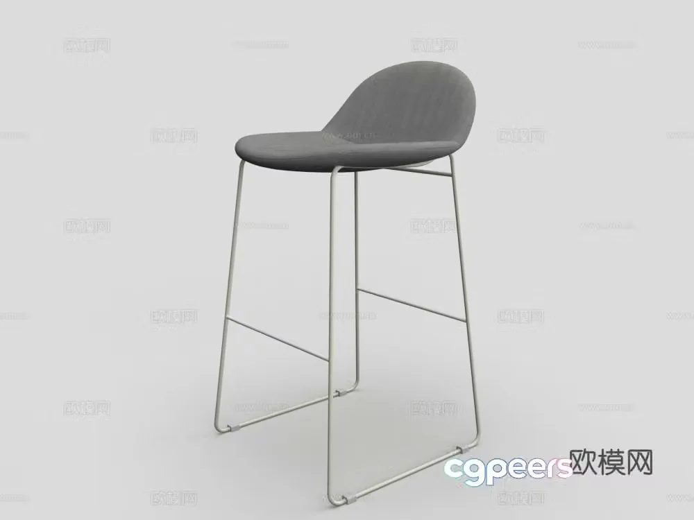 Modern dining chair Bar chair Bar chair 3d model