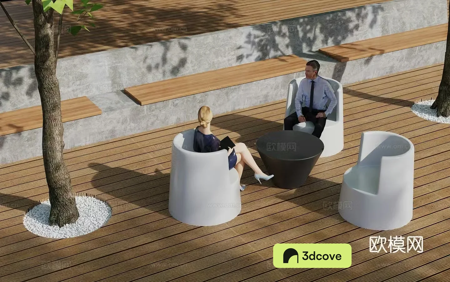 Outdoor landscape table and chairs leisure table and chair