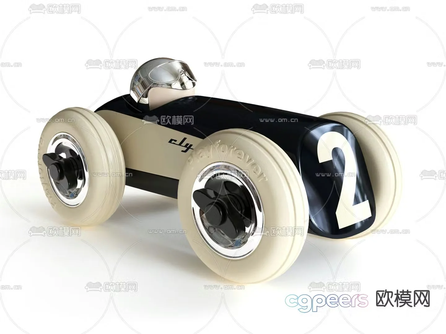 Modern children’s toy car 3d model