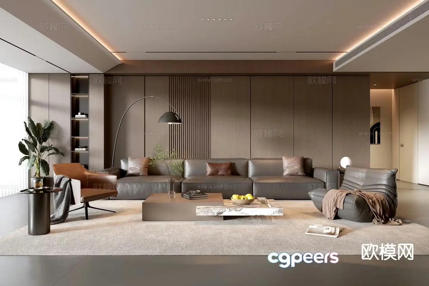 Italian living room 3d model
