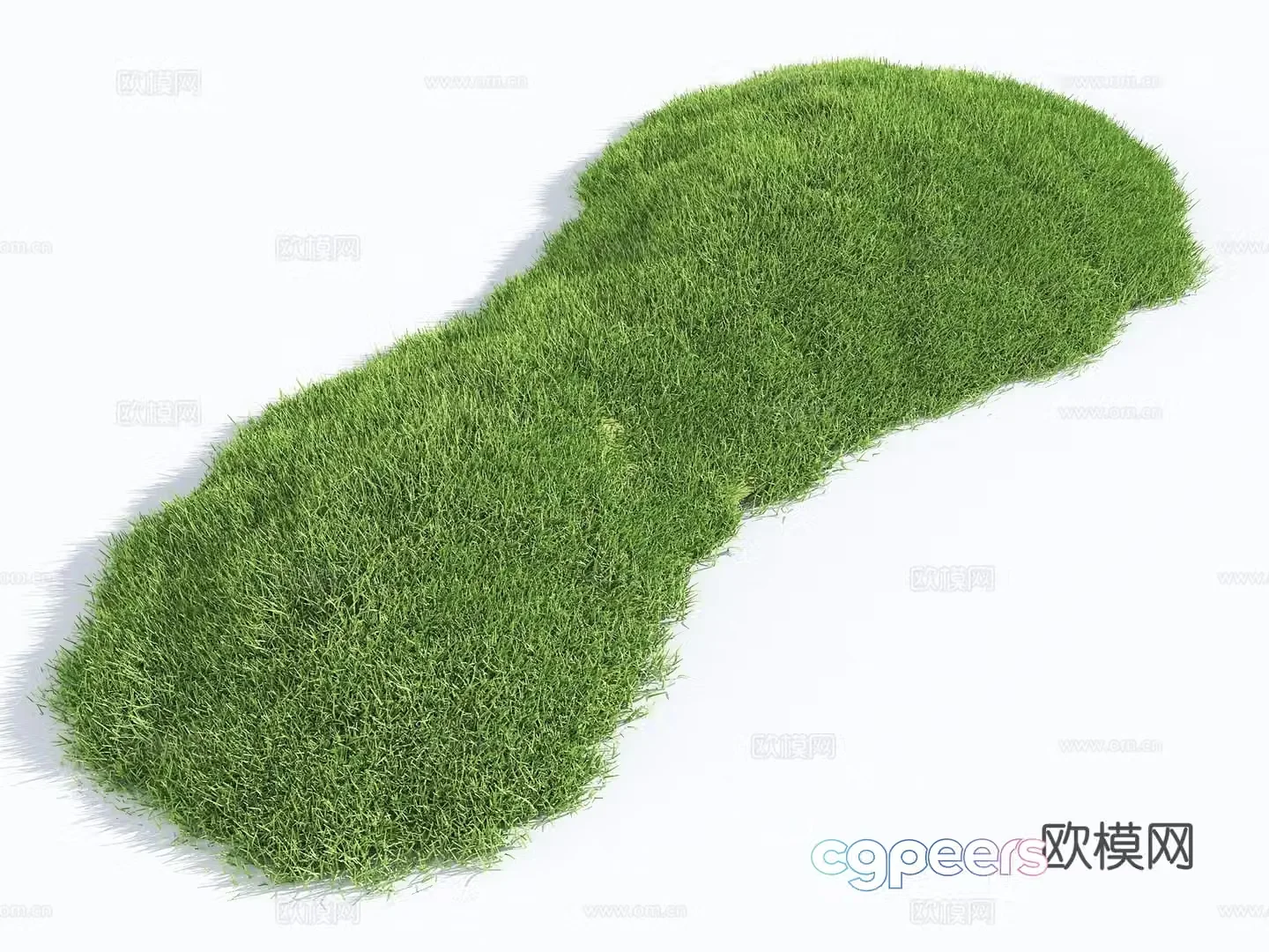 Modern micro-terrain grass slope hill bun small soil slope dry landscape green island courtyard landscape landscape 3d model