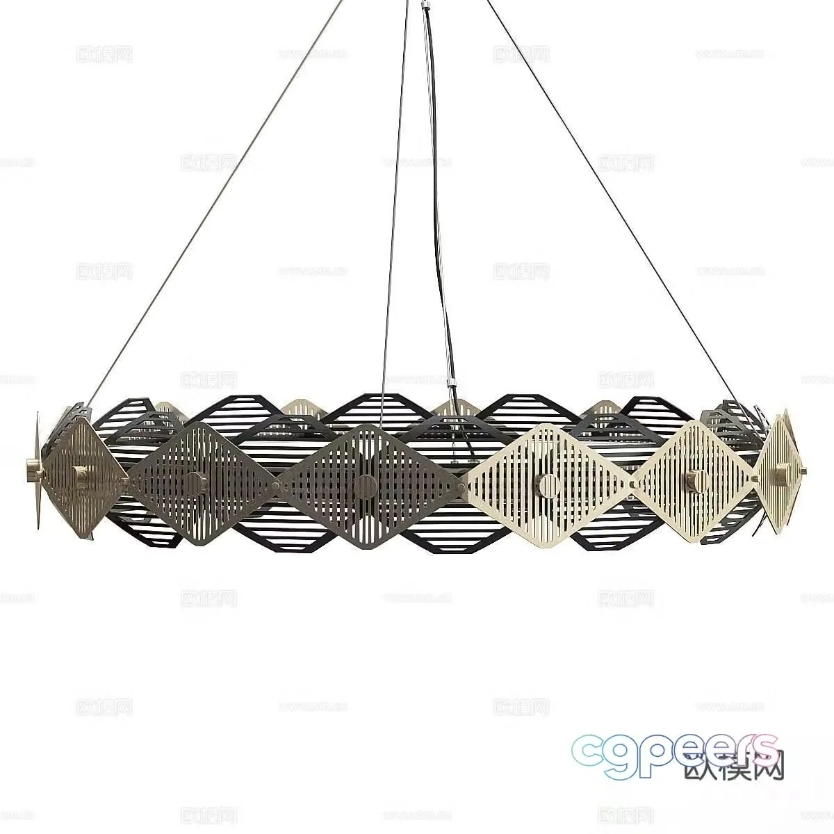Bert Frank Modern Italian Chandelier Italian Minimalist Chandelier Metal Floor Lamp 3D Model
