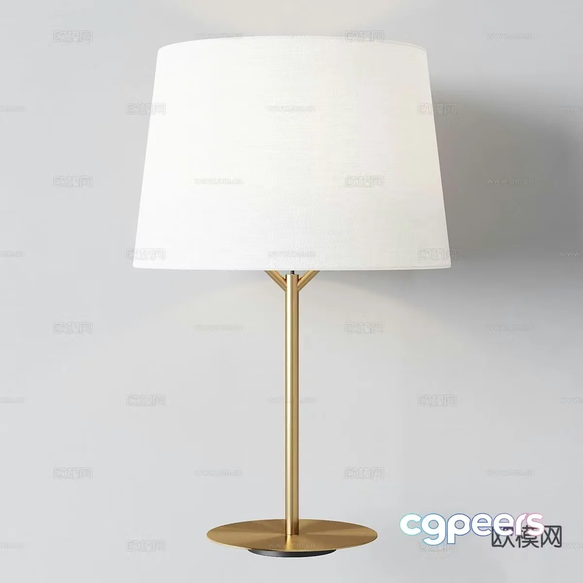 Light luxury table lamp 3D model