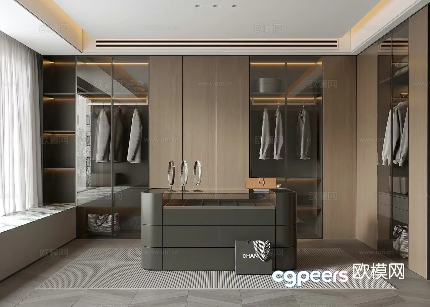 Modern Italian cloakroom 3d model