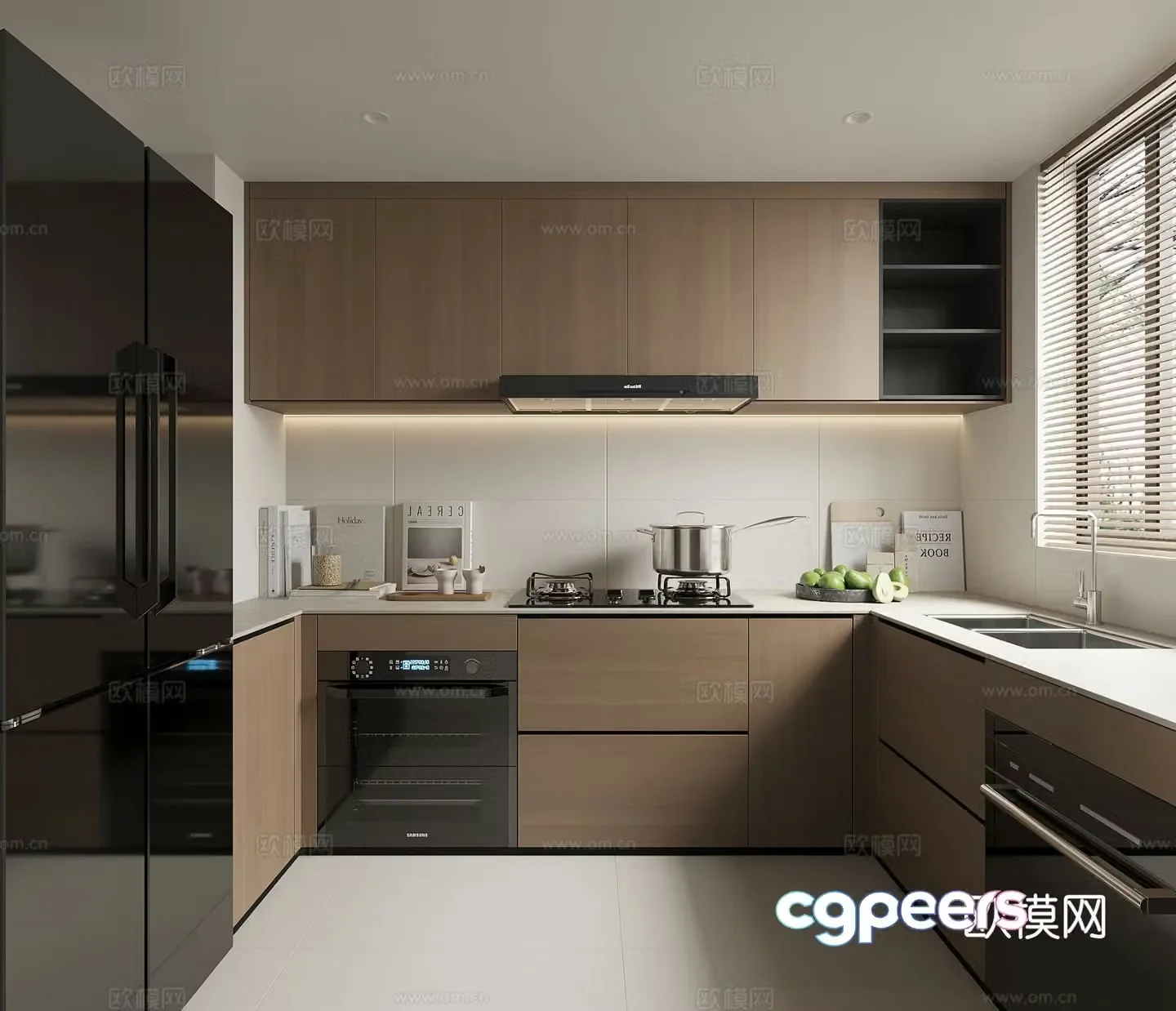 Modern kitchen 3d model