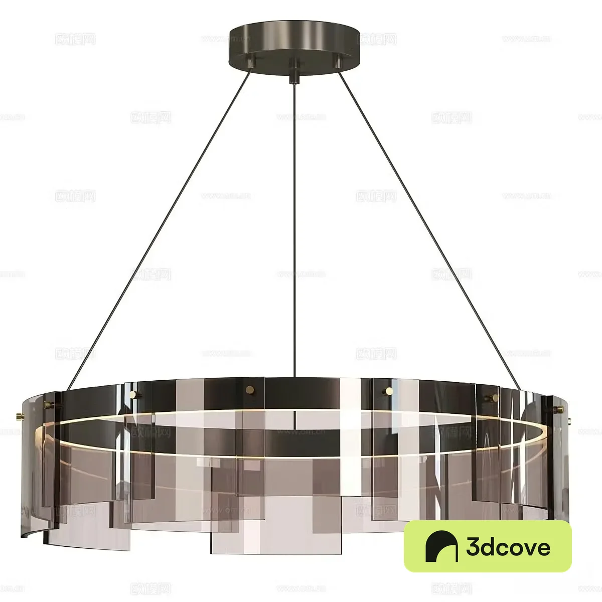 Modern acrylic chandelier
