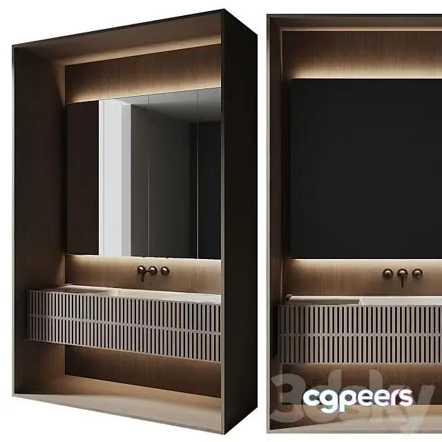 3ds Max Free – Bathroom Furniture Set 009