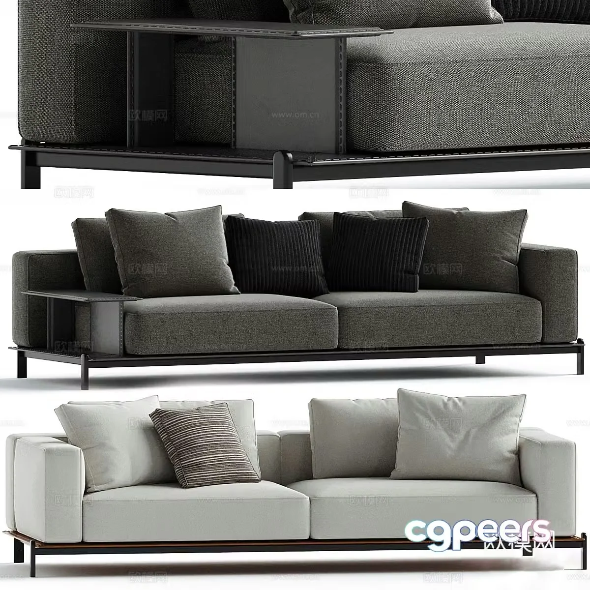 Modern love sofa 3d model