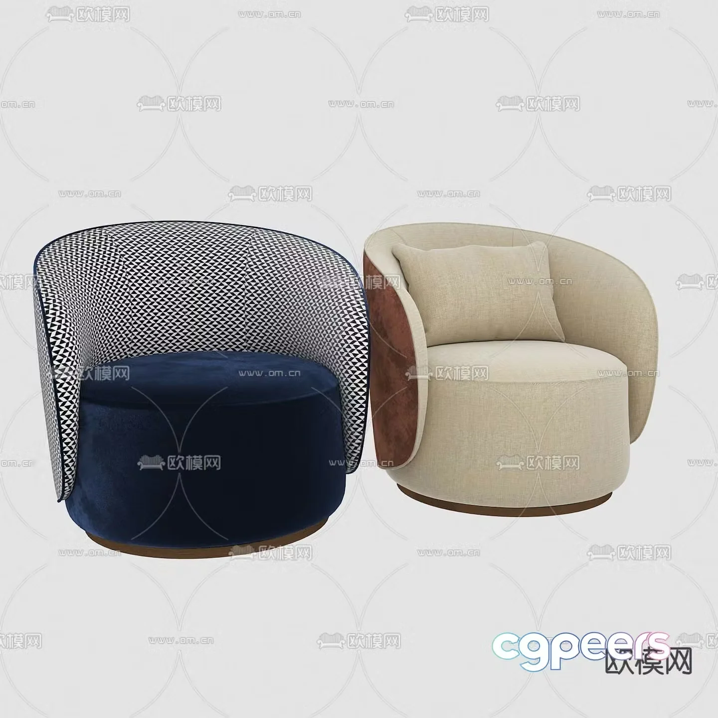Single sofa 3d model