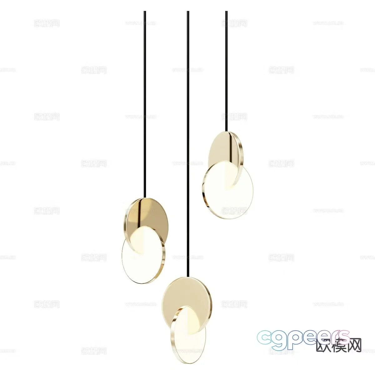 Bedside small chandelier 3d model