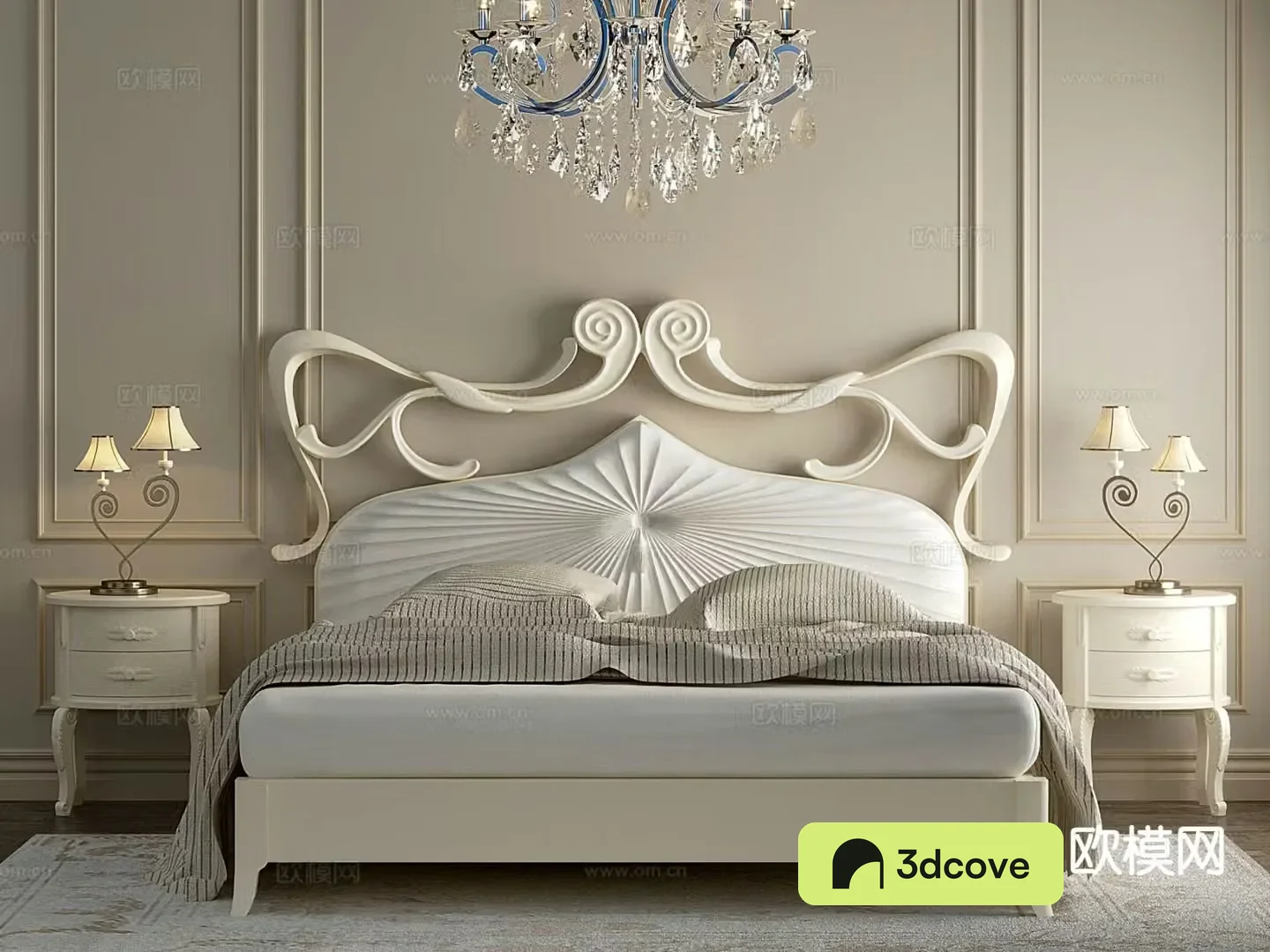 European double bed