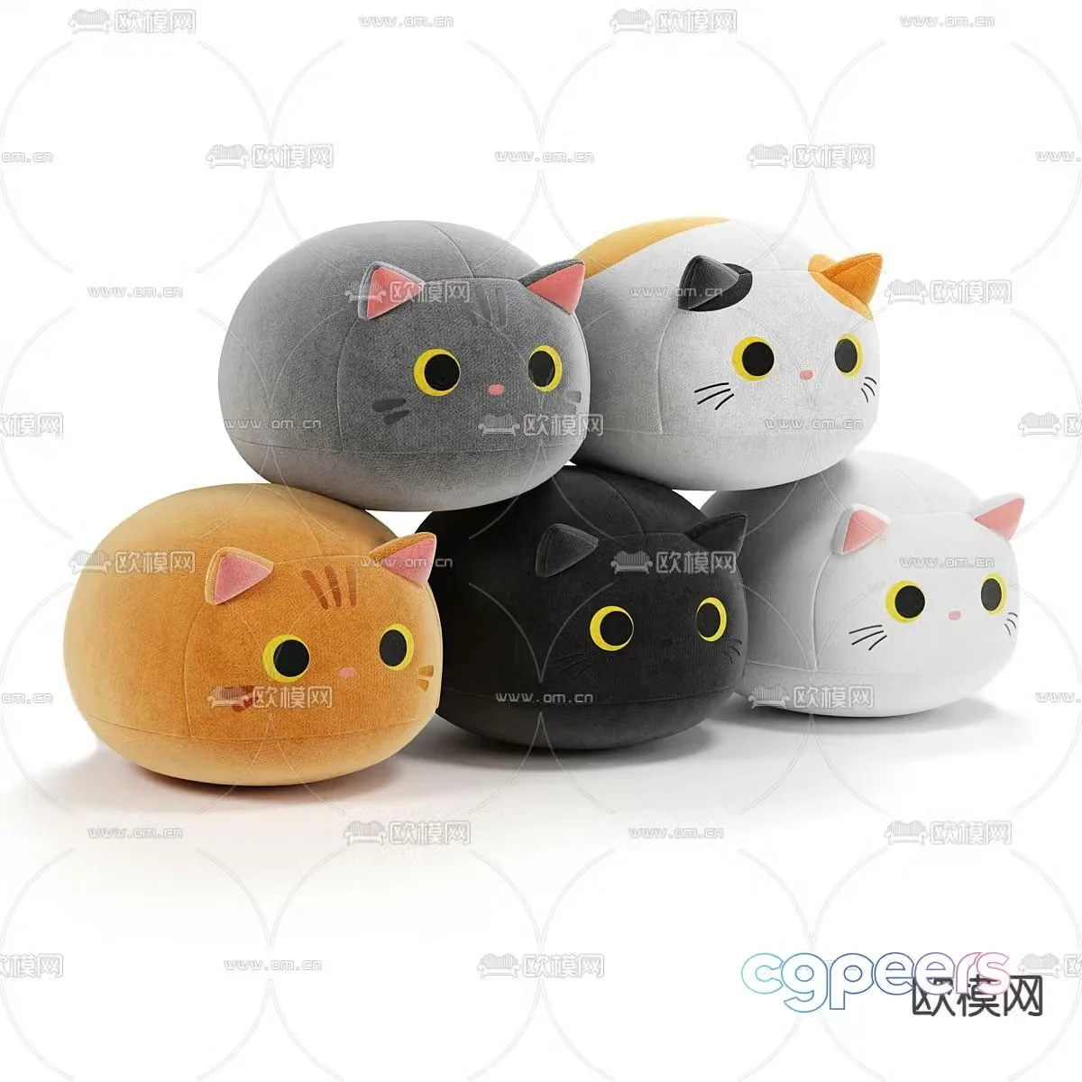 Cat Ragdoll Toy Doll Doll 3d model