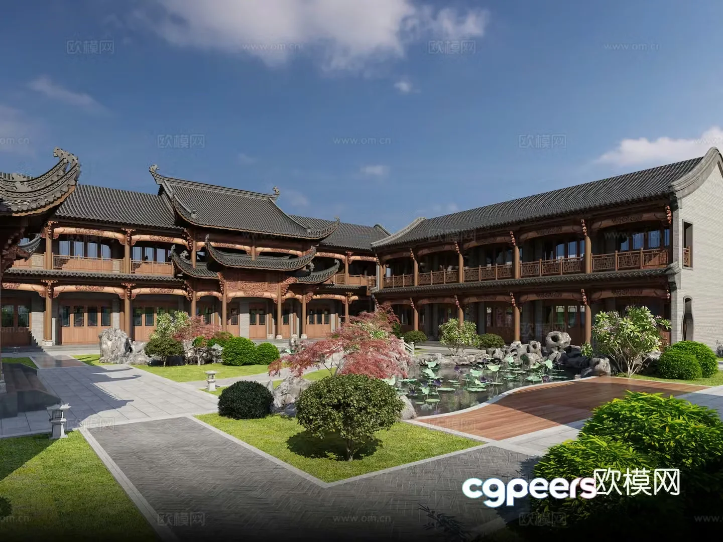 3D model of Chinese ancient houses