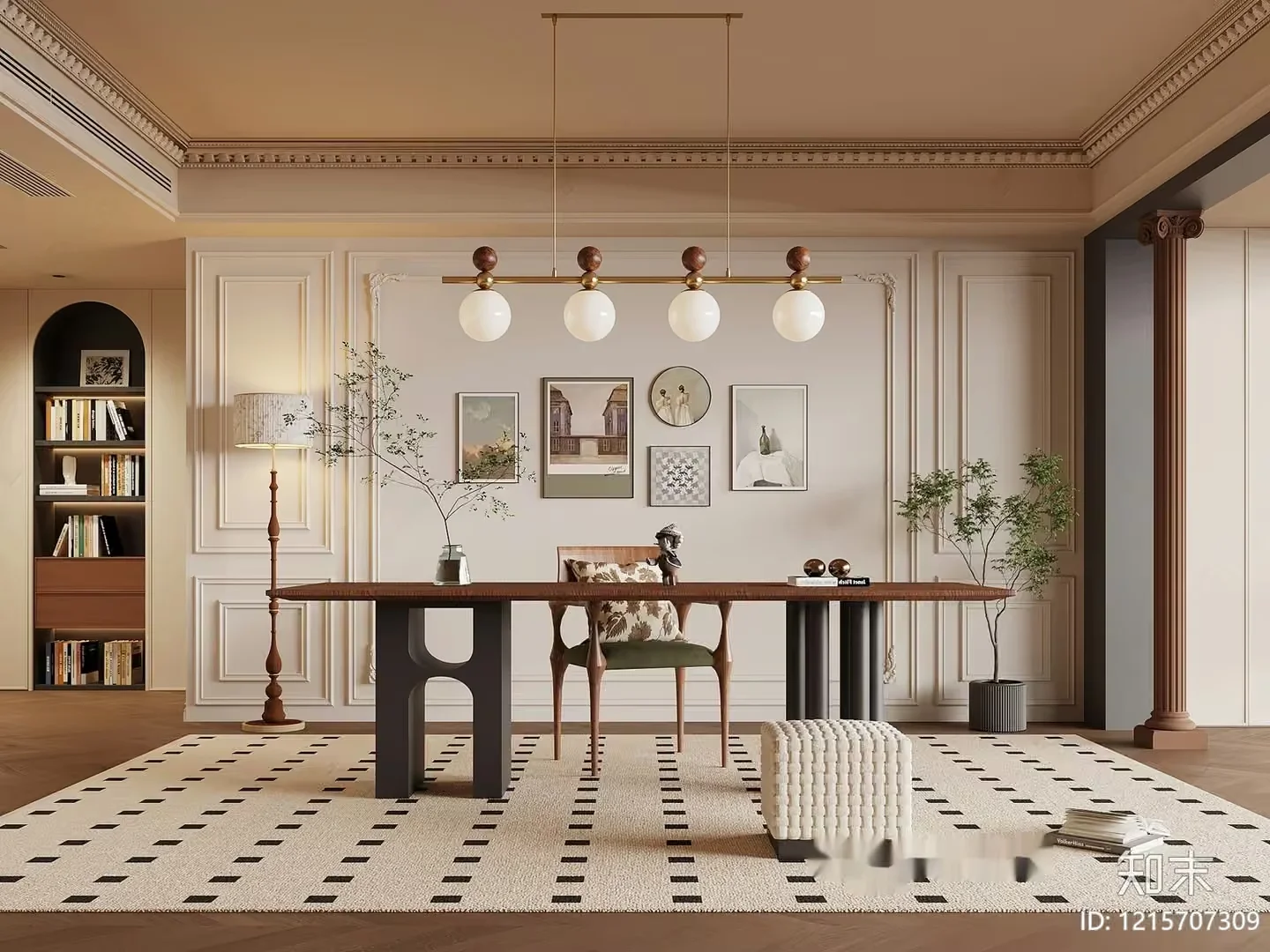 Modern Living Room 3D Model – 10437 – VRAY Render