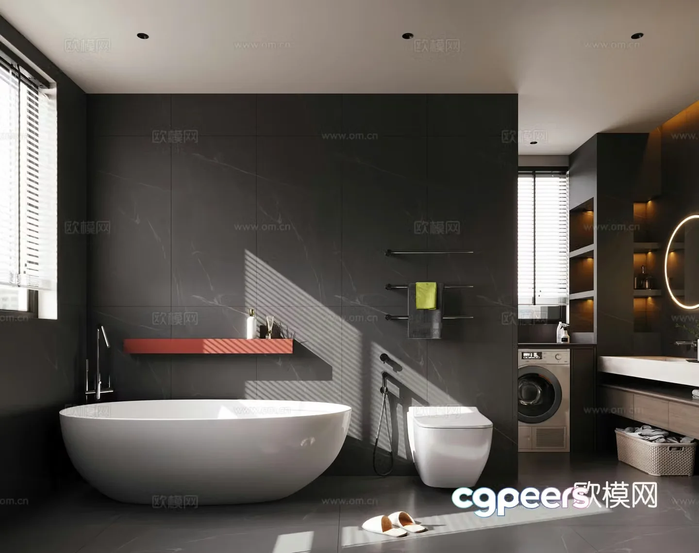 Italian bathroom bathroom 3d model