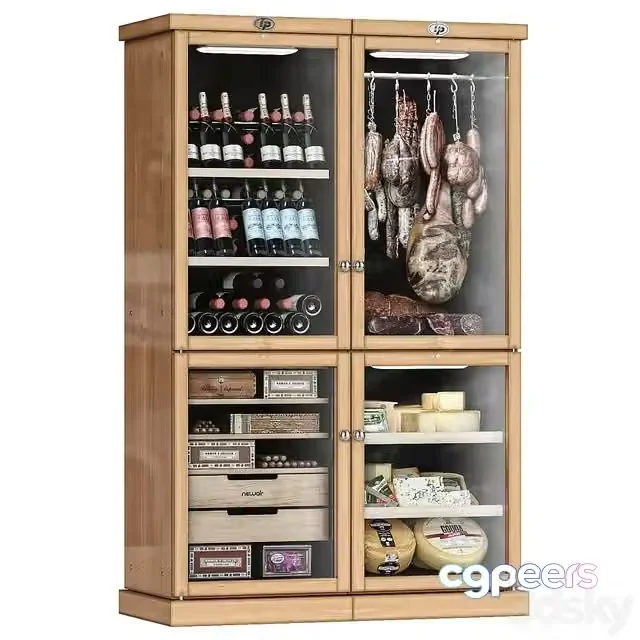 3ds Max Free – Cantina fridge