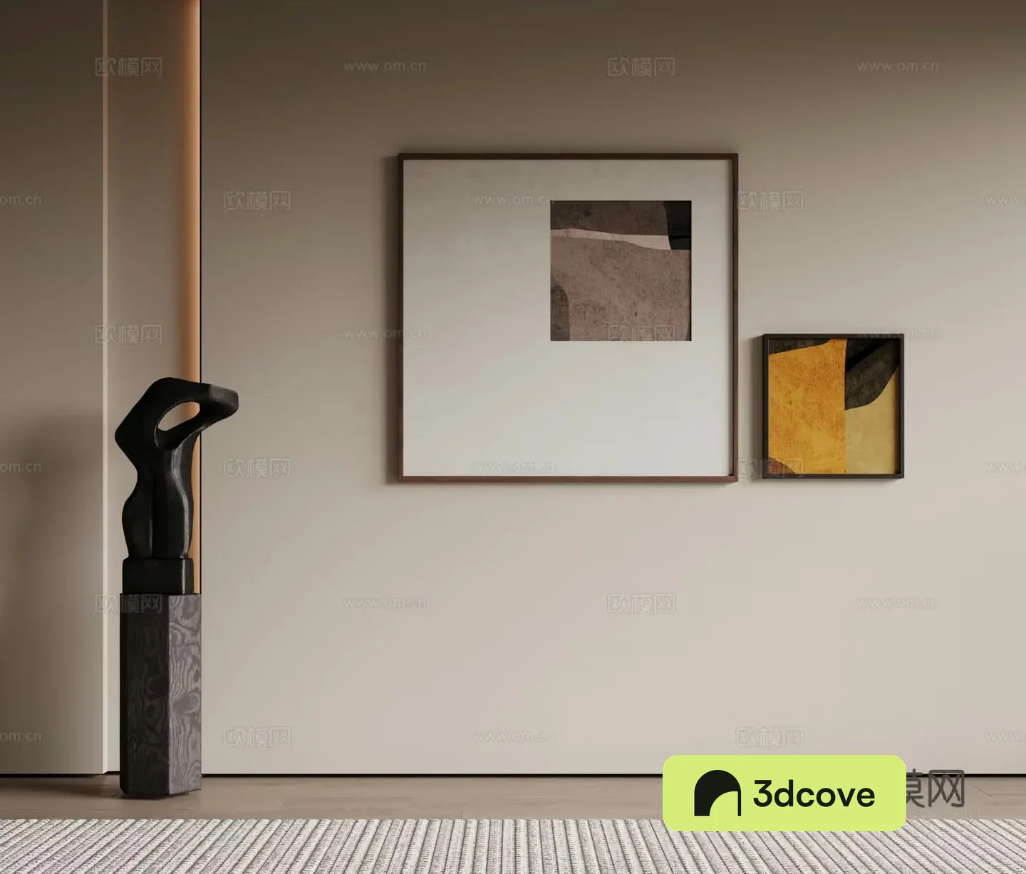 Modern minimalist decorative paintings Waviva medieval style hanging paintings cream style decoration paintings Italian style hanging paintings black and white