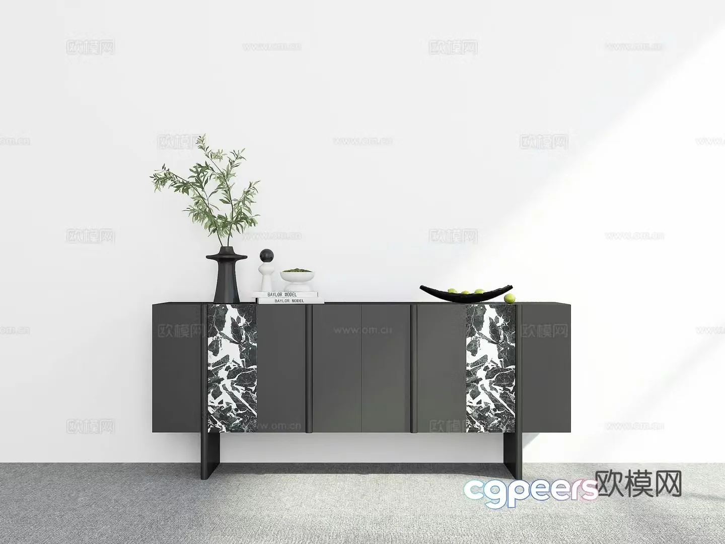 Modern sideboard 3D model