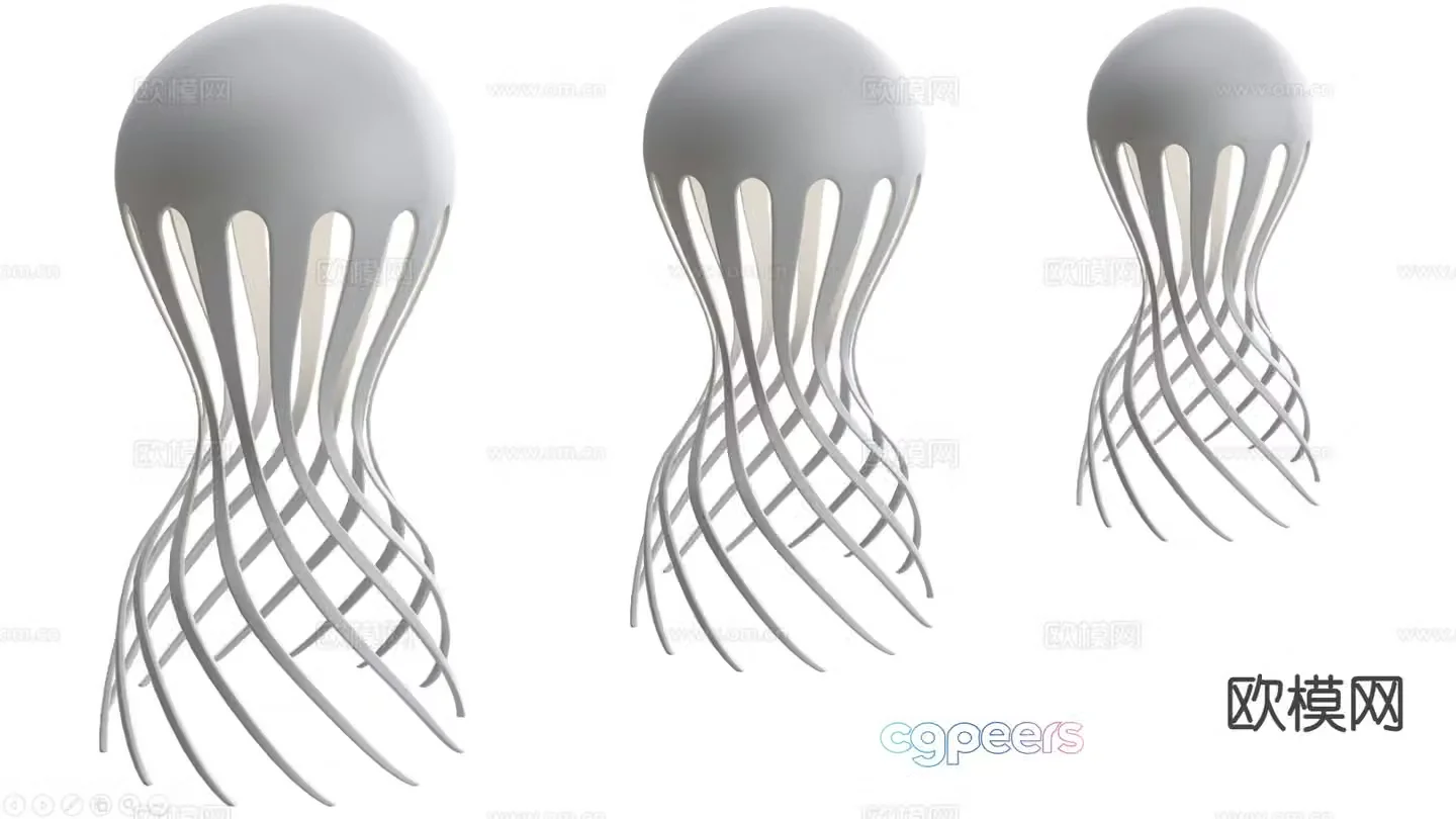 European desk lamp artistic desk lamp octopus desk lamp 3D model