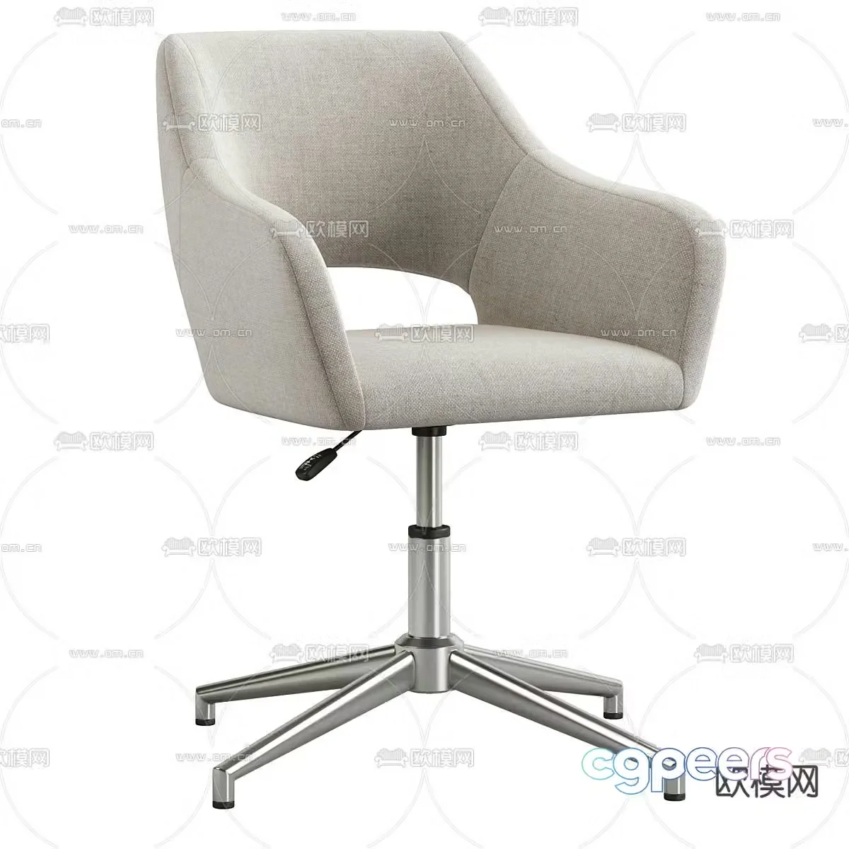 Esma leisure office chair conference chair 3d model