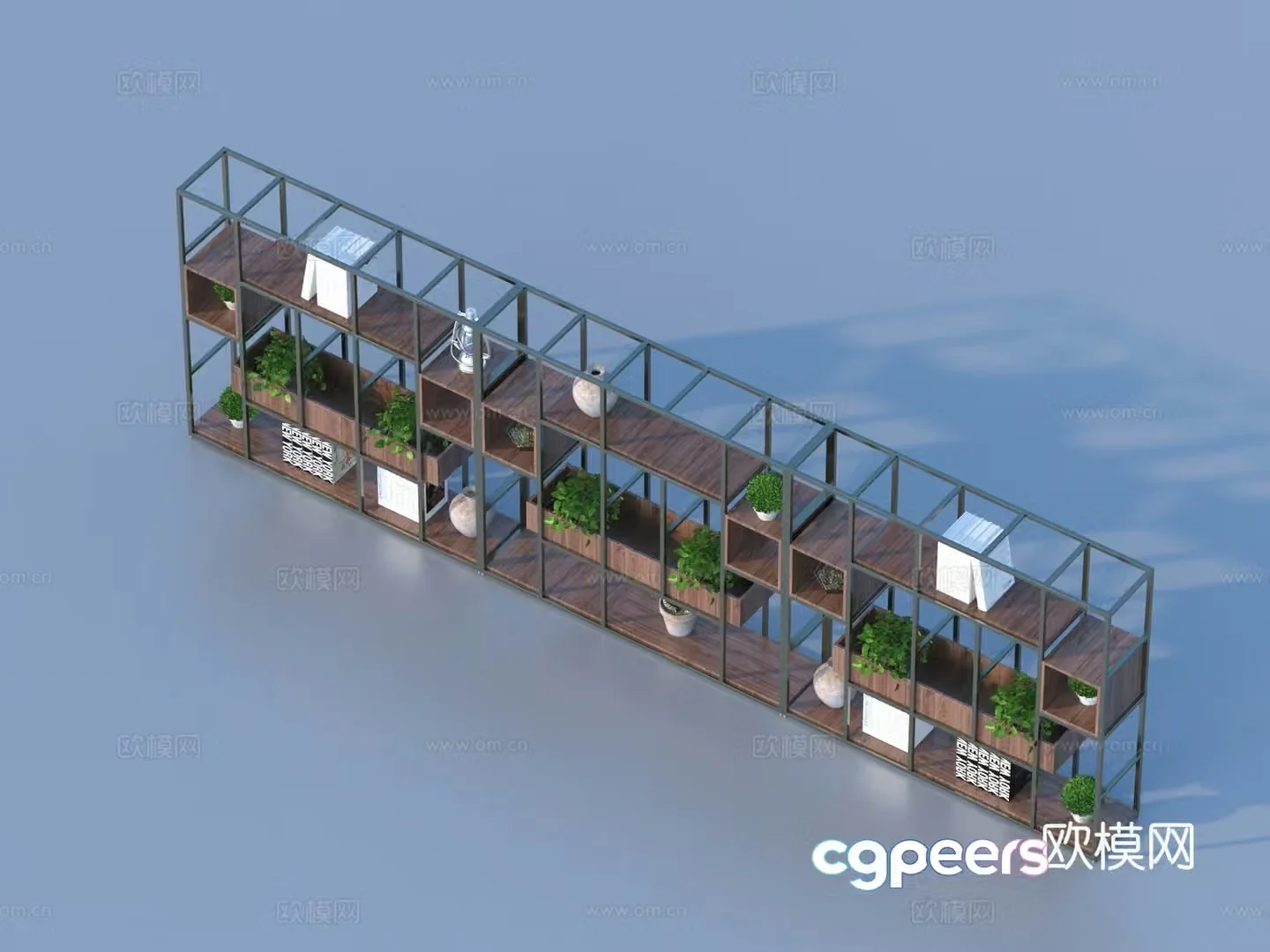 Cabinet Showcase Decoration 3D Model