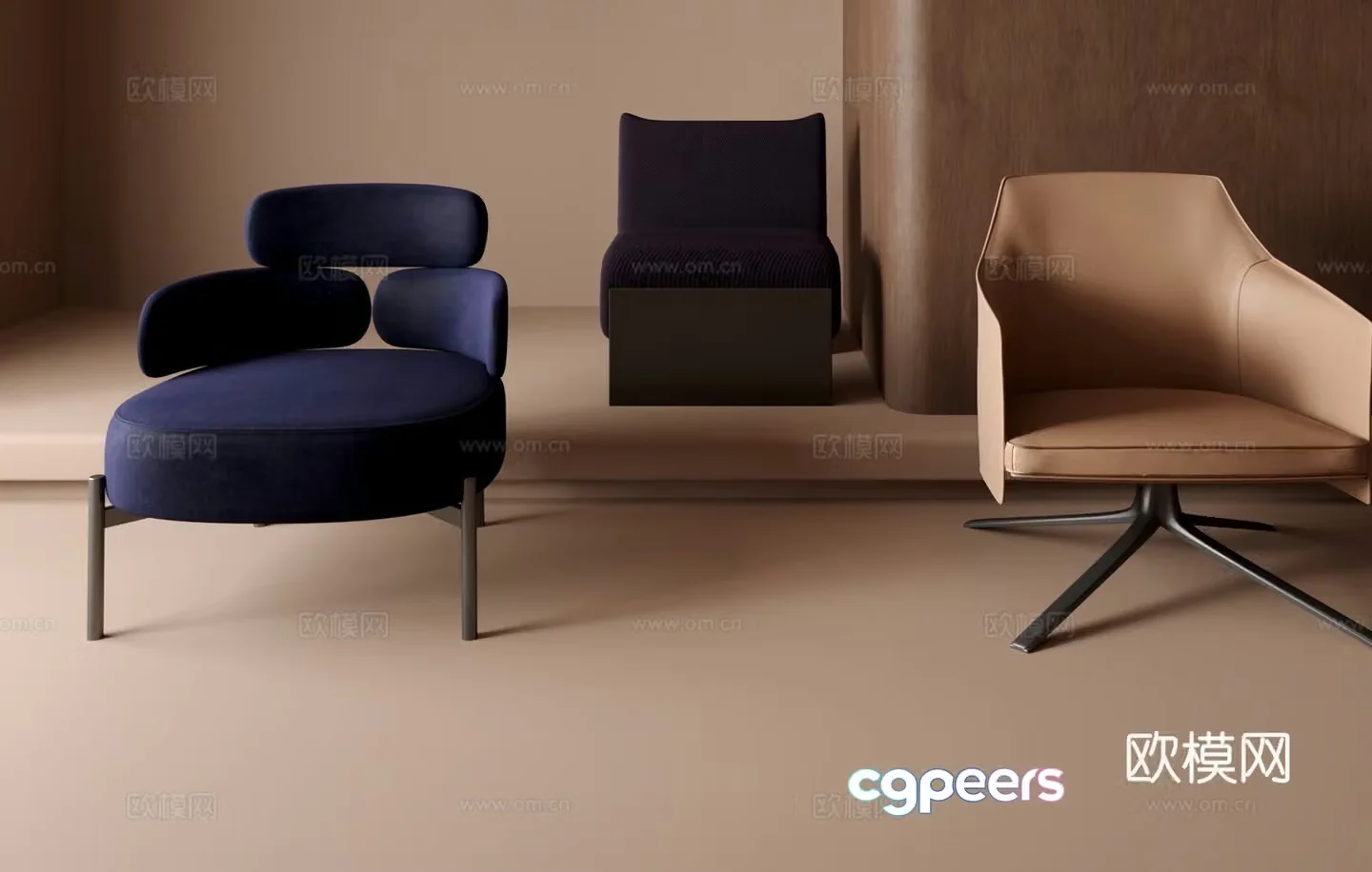 Leisure chair sofa chair 3d model