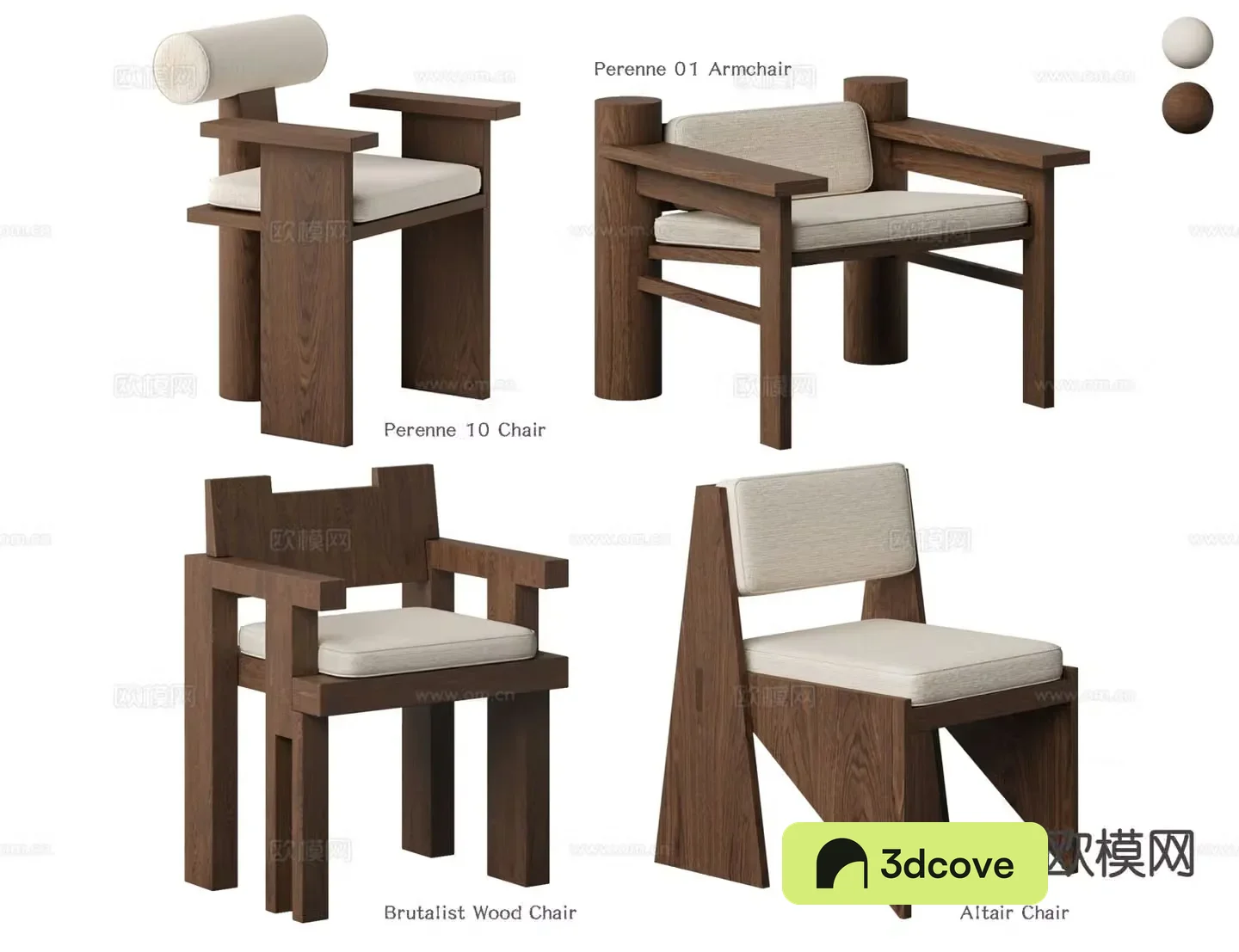 Medieval style armchair wooden chair retro leisure chair