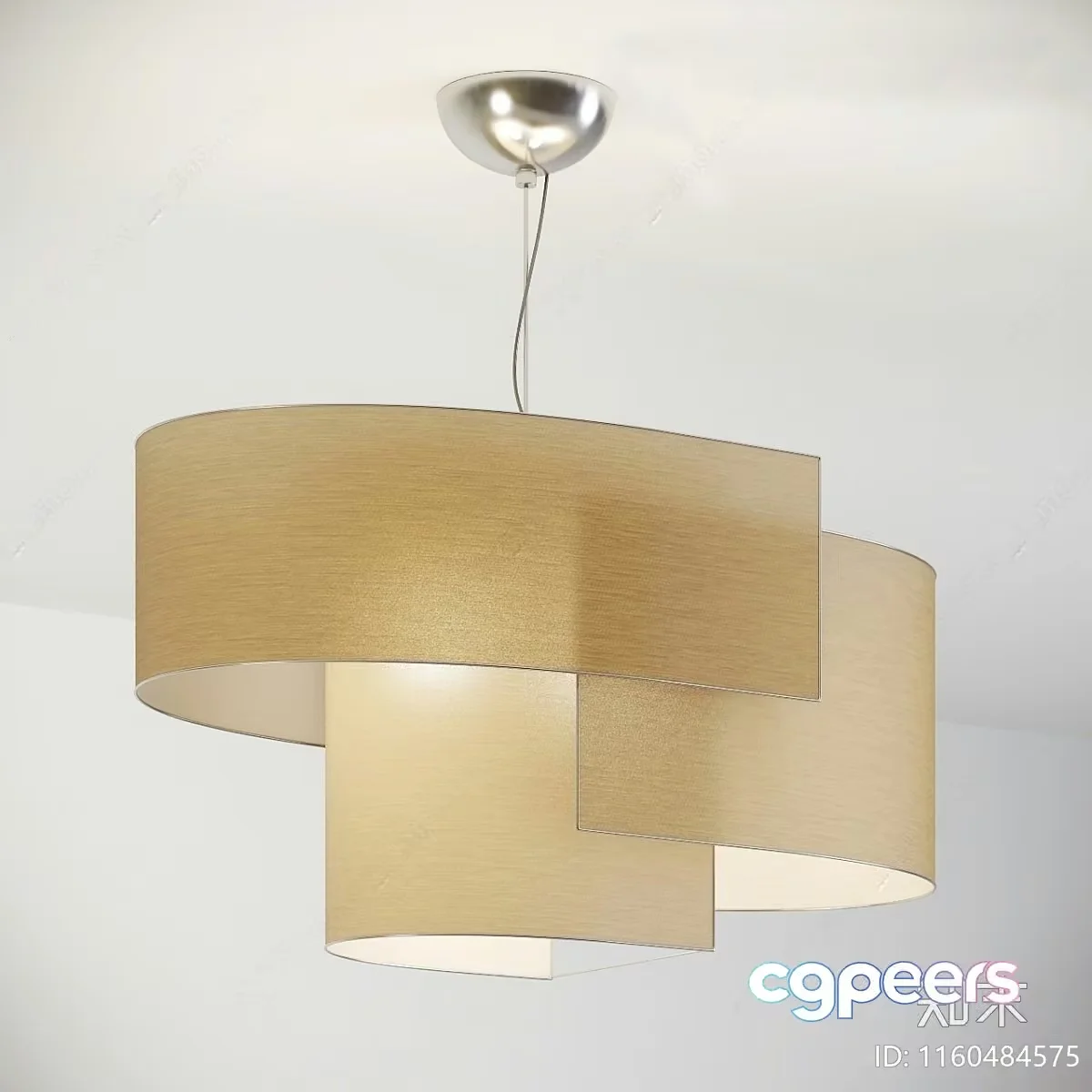 Gold Light Fixture 3D Model – 18002 – VRAY Render