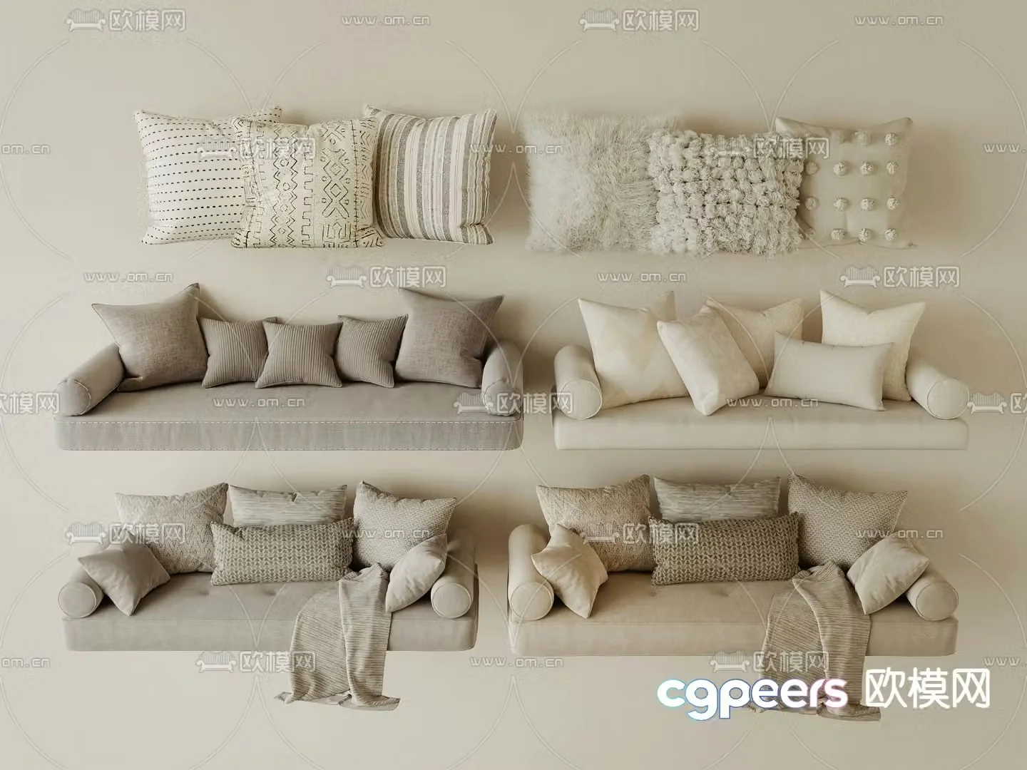 Modern sofa 3d model