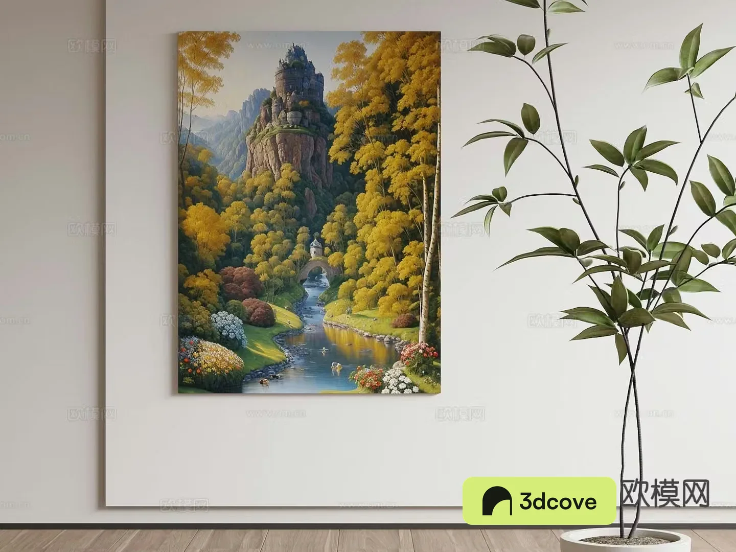 Decorative painting landscape painting hanging painting