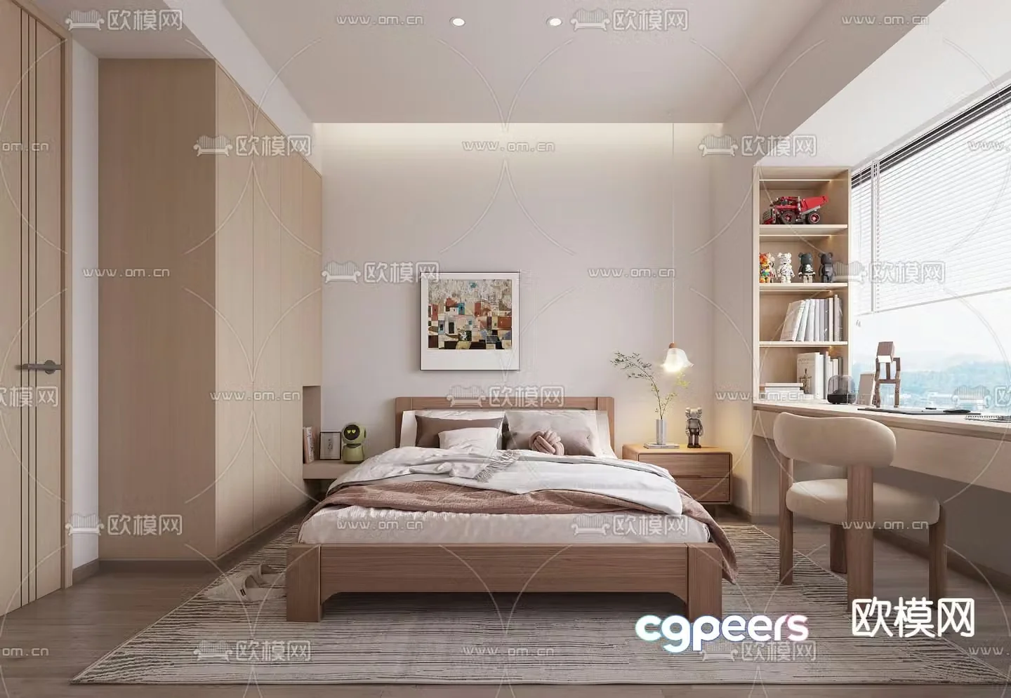 Wasabi bedroom master room 3d model
