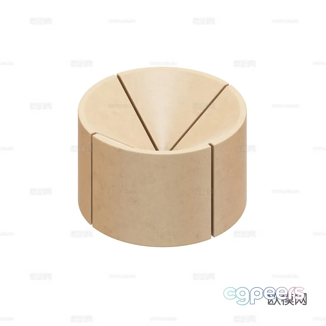 Origin Sculpture Bowl Stone Sculpture Ornaments Ornaments 3D Model