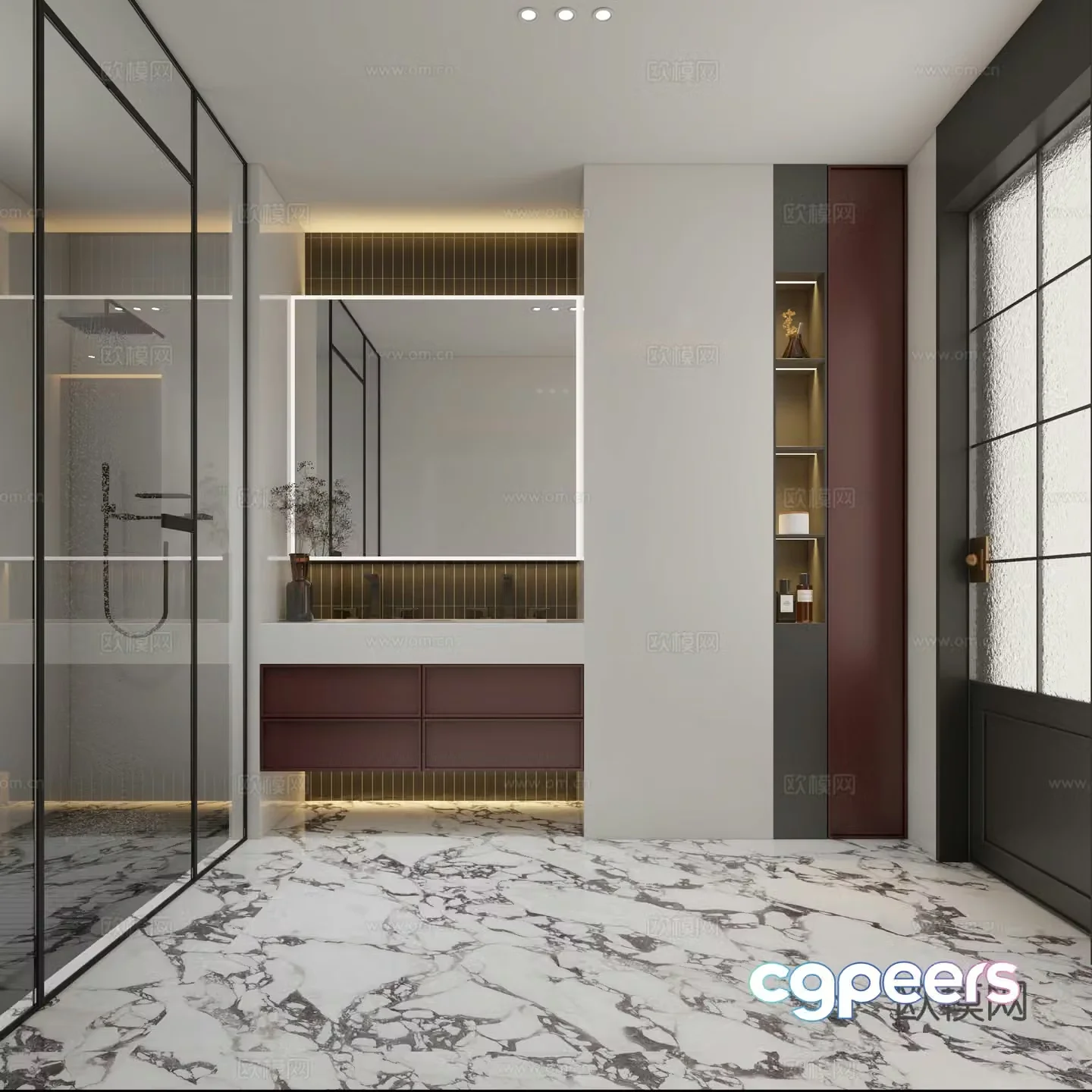 Modern bathroom 3d model